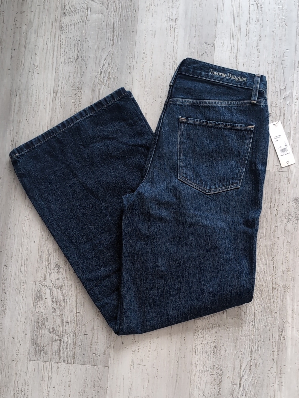 Favorite Daughter Ollie Baggy Wide Leg- Dark blue